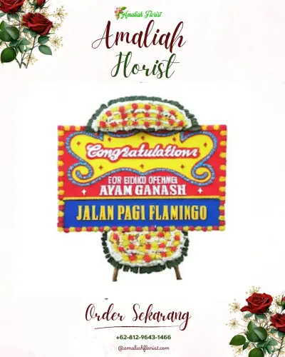 Bunga Papan Congratulation di Denai